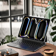 Калъф с клавиатура за Apple iPad Pro 13" 7th gen 2024, Dux Ducis MK Series, черен