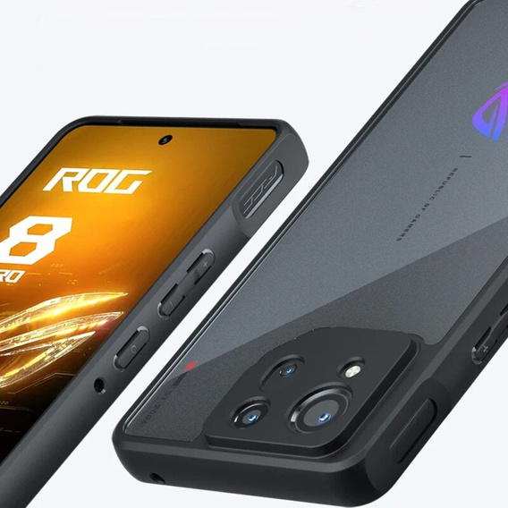 Калъф за ASUS ROG Phone 8 Pro, Fusion Hybrid, със защита на камерата, матово / черно