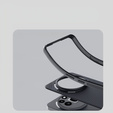 Калъфът NILLKIN за Nothing Phone 3A Pro, Frosted Shield, за MagSafe, черен