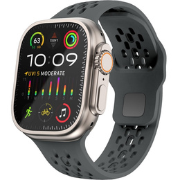Силиконова каишка за Apple Watch 1/2/3/4/5/6/7/8/SE/ULTRA 42/44/45/49MM, сива