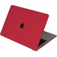 Калъф за MacBook Air 13 A2337 M1 A2179 A1932, HardShell, червен