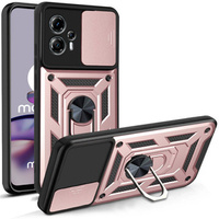 Брониран калъф за Motorola Moto G13 / G23, CamShield Slide, розов rose gold