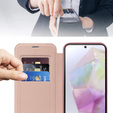 Калъф с капак за Samsung Galaxy A36, RFID Wallet MagSafe CamShield, розов