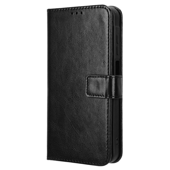 Калъф с капак за Samsung Galaxy A25 5G, Crazy Horse Wallet, черен