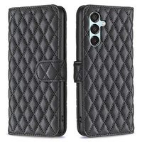 Калъф с капак за Samsung Galaxy M15 5G, Wallet, BINFEN COLOR, черен