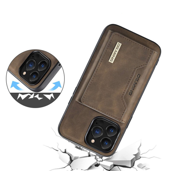Калъфи за iPhone 14 Pro, DG.MING 2in1, кафе