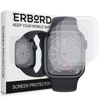 3x ERBORD Хидрогел фолио за Apple Watch 7/8 41mm