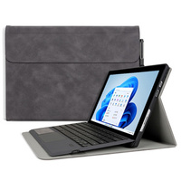 Калъфи за Microsoft Surface Pro 9, Wallet Pen Slot, сив