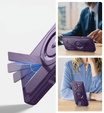 Брониран калъф за Samsung Galaxy S25, Dexnor CamProtect MagSafe, лилав (Две рамки)