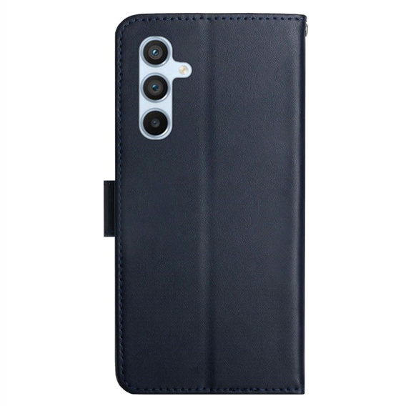 Калъф с капак за Samsung Galaxy A35 5G, Split Leather Wallet, син