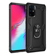 брониран калъф за Samsung Galaxy S10 Lite, Nox Case Ring, черен