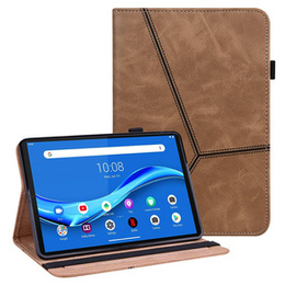 Калъфът за Lenovo Tab M10 Plus TB-X606F, Classic, с поставка за стилус, кафяв