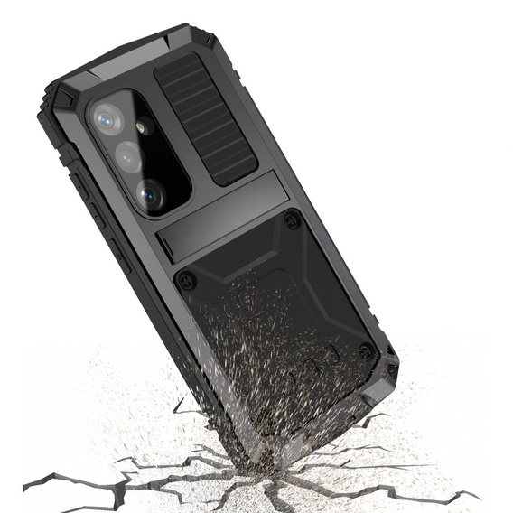 Брониран калъф за Samsung Galaxy S25+ Plus, R-JUST, черен