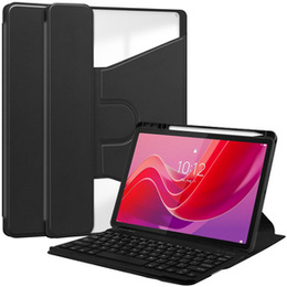 Калъф с клавиатура за Lenovo Tab M11, Rotary 360° Leather, черен