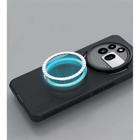 Калъфът NILLKIN за Nothing Phone 3A Pro, Frosted Shield, за MagSafe, черен