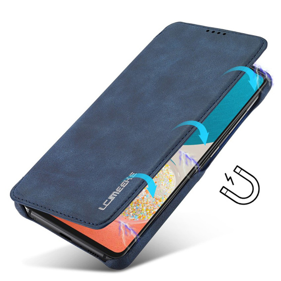 Калъф с капак за Samsung Galaxy A53 5G, LC.IMEEKE, син
