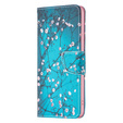 Калъф с капак за Infinix Zero 30 5G, Wallet, sakura, син