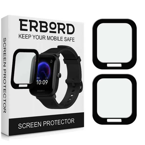 2x ERBORD хибридно стъкло за Amazfit BIP U PRO