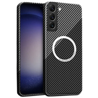 Калъфи за Samsung Galaxy S23, Magsafe Slim Carbon, черно / сиво