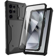 Калъф за Samsung Galaxy S24 Ultra, ERBORD Rugged MagSafe Case, черен (две рамки)