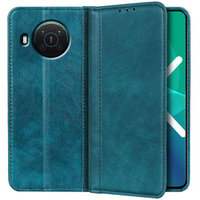 Калъфи за Nokia X10 / X20, Wallet Litchi Leather, зелен