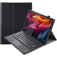 Калъф + клавиатура Lenovo Tab K11 Plus, Leather Pen Slot TouchPad, черен