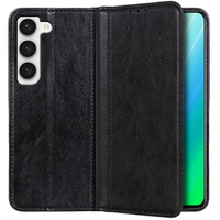 Калъфи за Samsung Galaxy S23, Wallet Litchi Leather, черен