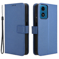 Калъф с капак за Motorola Moto G24 / G24 Power / G04, Wallet Smart Magnet, син