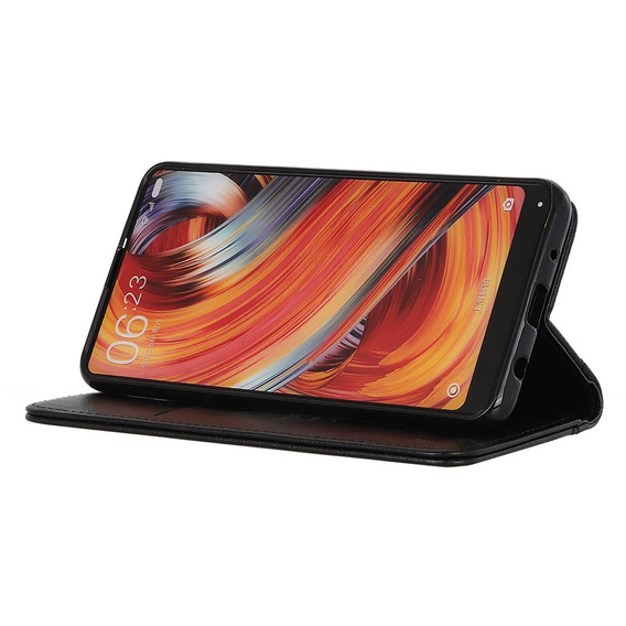 Калъфи за Motorola Edge 40 Neo, Wallet Litchi Leather, черен