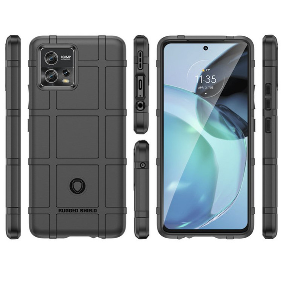 Калъфи за Motorola Moto G72 4G, Rugged Shield, черен