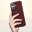 Калъфът iPhone 16 Plus, Aramid Fiber MagSafe, червен