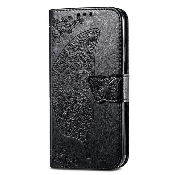 Калъф с капак за Oppo A38 4G / Oppo A18 4G, Butterfly, черен