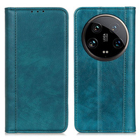 Калъфи за Xiaomi 14 Ultra, Wallet Litchi Leather, зелен