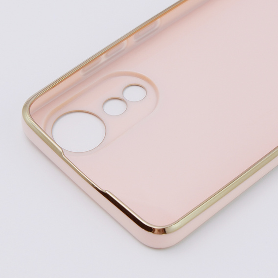 Калъф за Oppo A78 4G, Glamour CamShield, розов rose gold