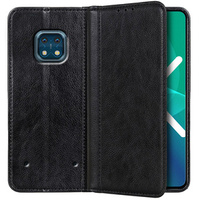 Калъфи за Nokia XR20, Wallet Litchi Leather, черен