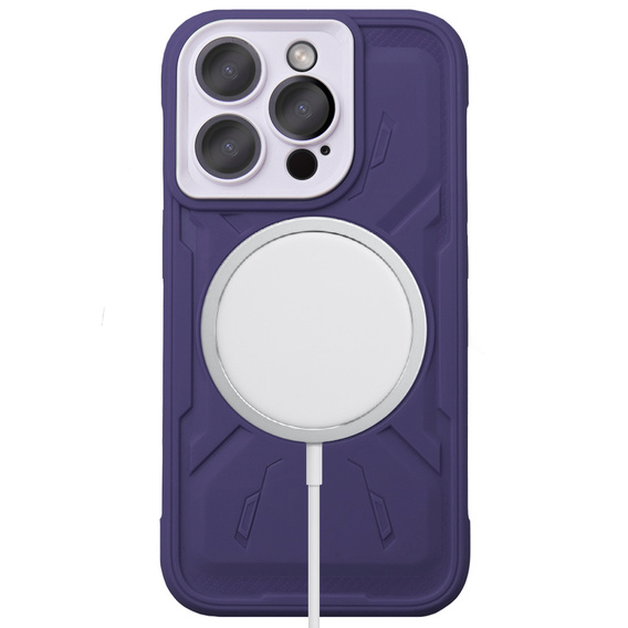 Калъф за iPhone 15 Pro Max, ERBORD Armor Mag, лилав