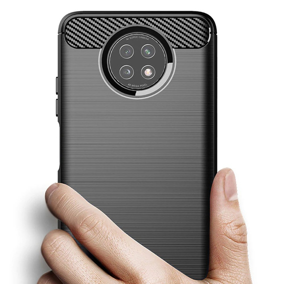 Калъфът за Xiaomi Redmi Note 9T 5G, Carbon, черен