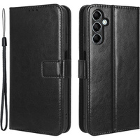 Калъф с капак за Samsung Galaxy M34, Crazy Horse Wallet, черен