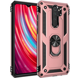брониран калъф за Xiaomi Redmi Note 8 Pro, Nox Case Ring, розов rose gold