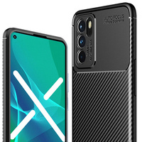 Калъфи за Oppo Reno6 5G, Carbon Gel, черен