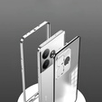 Калъф за Realme GT 6 / 6T, Frame Case, сребърен