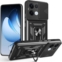 Брониран калъф за Oppo Reno 13, CamShield Slide, черен