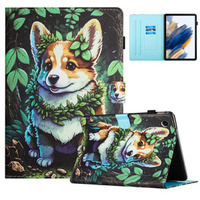 Калъф за Lenovo Tab M10 Plus TB-X606F, с капак, corgi dog