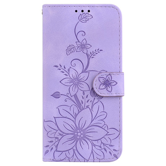 Калъф с капак за Oppo A60, Lily Flower, лилав