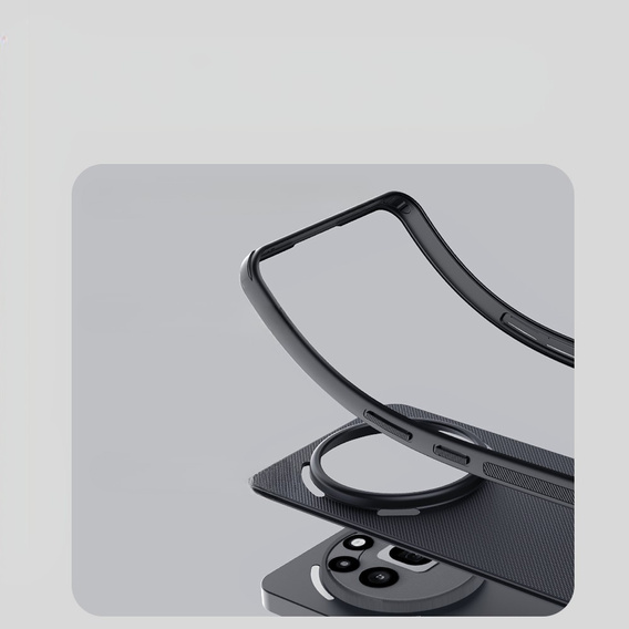 Калъфът NILLKIN за Nothing Phone 3A Pro, Frosted Shield, за MagSafe, черен