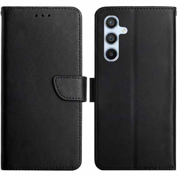 Калъф с капак за Samsung Galaxy A25 5G, Split Leather Wallet, черен