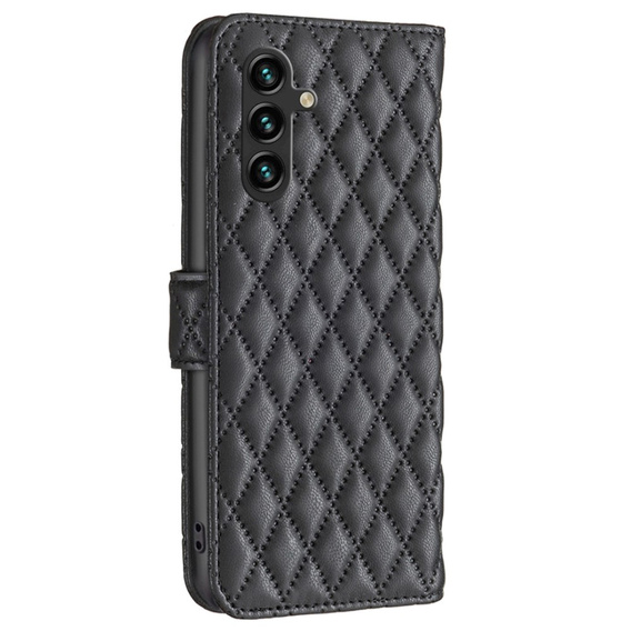 Калъф с капак за Samsung Galaxy A15, Wallet, BINFEN COLOR, черен