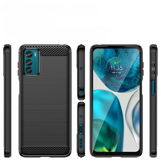 Калъфът за Motorola Moto G42 4G, Carbon, черен