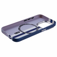 Калъфът за iPhone 15 Pro Max, Carbon Fiber MagSafe, син