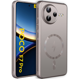 Калъфът за Xiaomi Poco F7 Pro, MagSafe, титаново злато